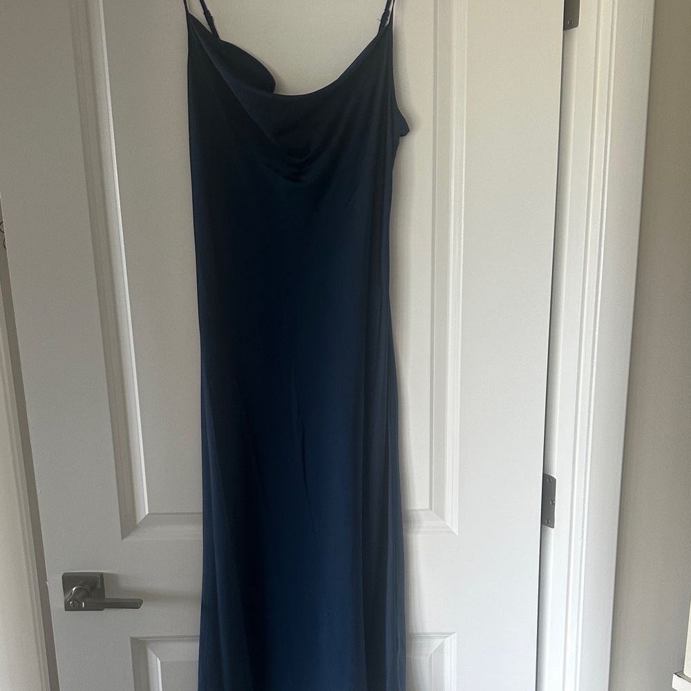 Nicole Miller Deep Blue Backless Dress
